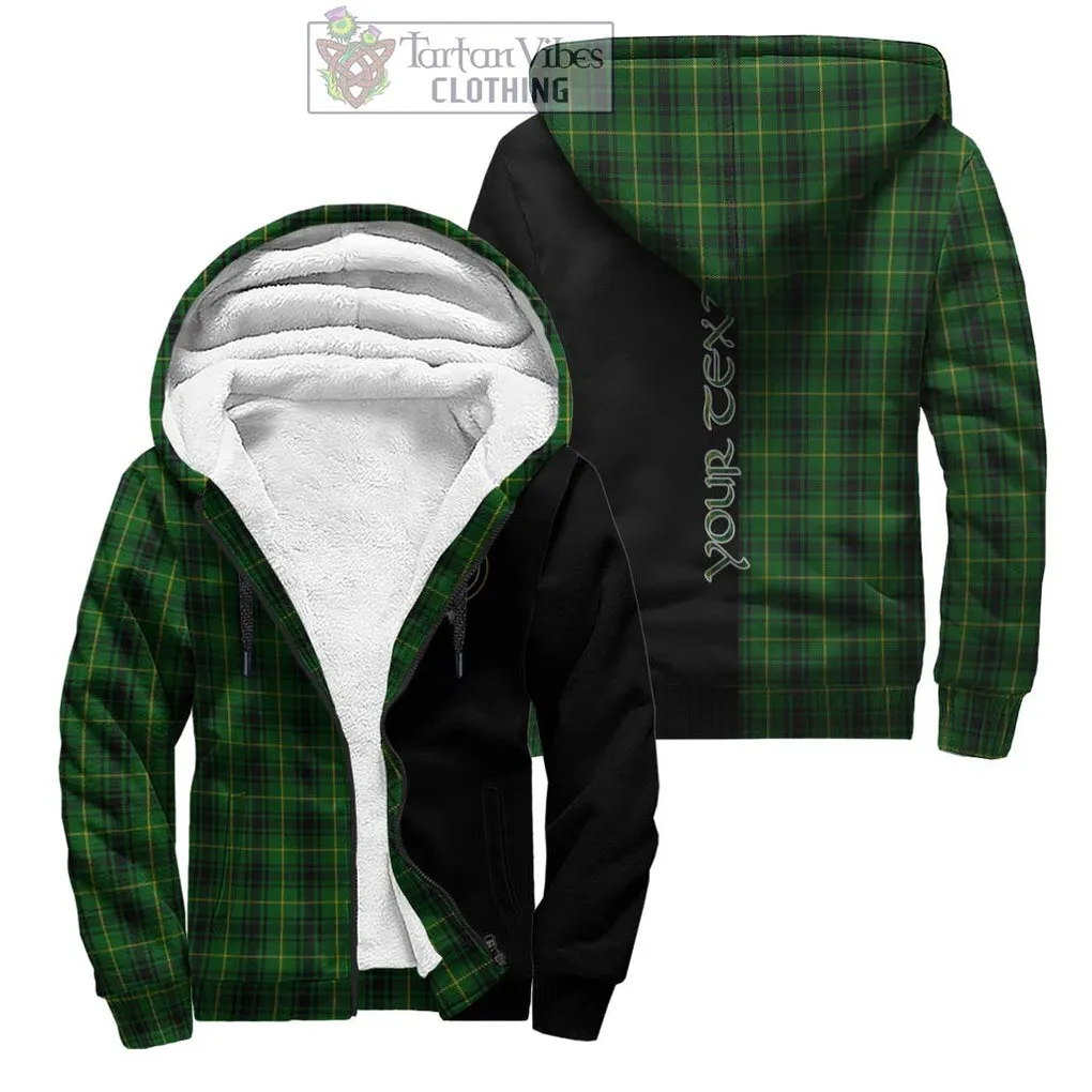 Arthur Tartan Sherpa Hoodie with Family Crest and Half Of Me Style