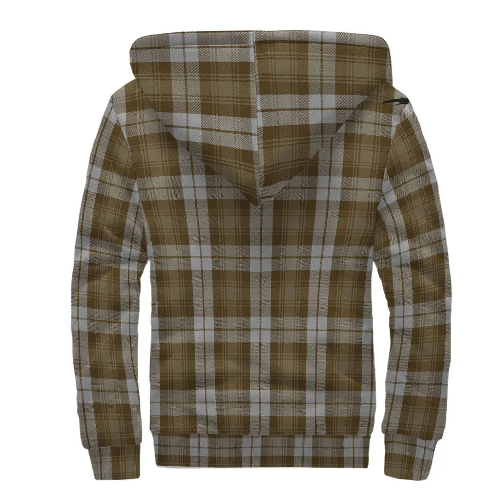 Baillie Dress Tartan Sherpa Hoodie with Family Crest