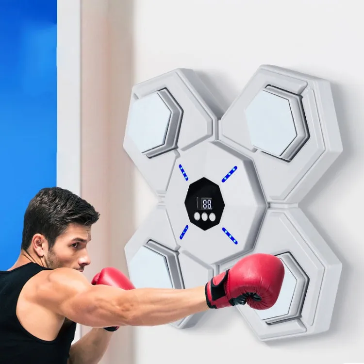 Bluetooth Music Boxing Machine Countable Rechargeable Fitness Equipment Without Gloves Pink Blue