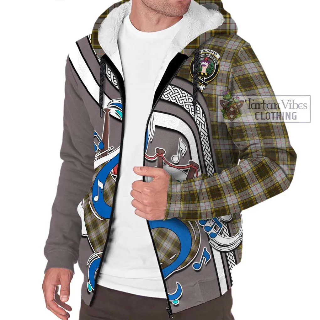 Buchanan Dress Tartan Sherpa Hoodie with Epic Bagpipe Style