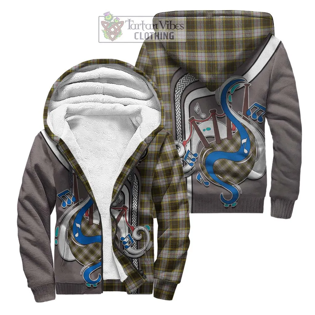 Buchanan Dress Tartan Sherpa Hoodie with Epic Bagpipe Style