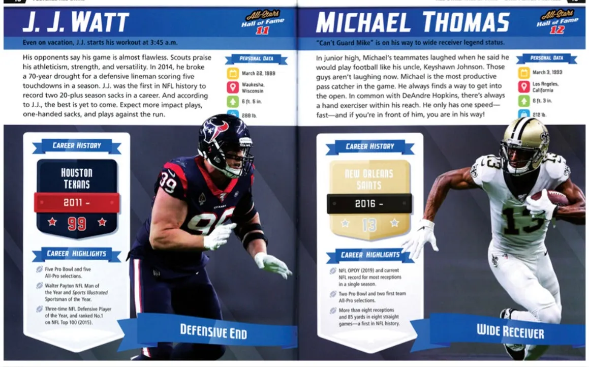 Football All-Stars Book