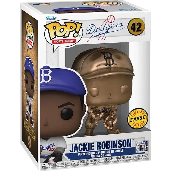 Funko POP! Sports Legends: Brooklyn Dodgers - Jackie Robinson #42 (Common or Chase)
