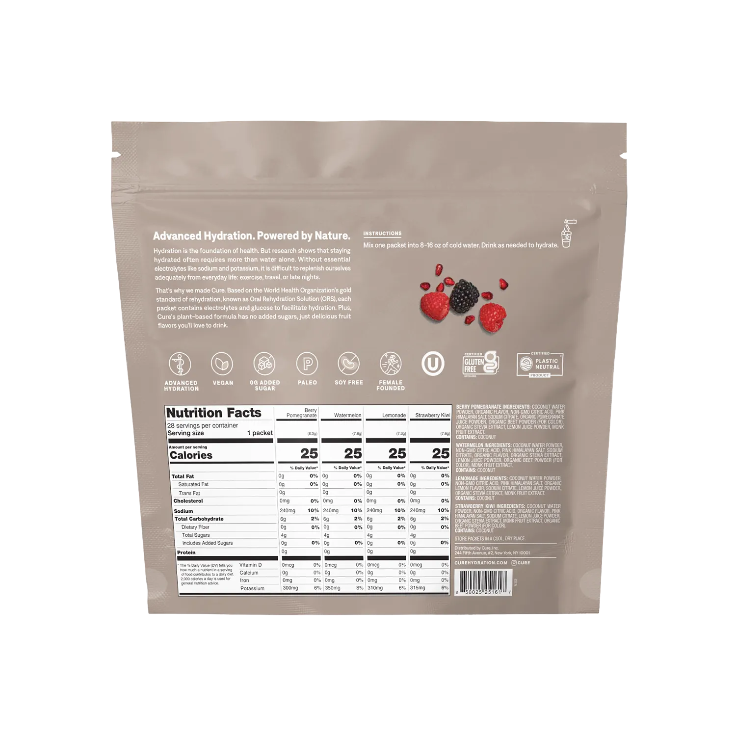 Hydrating Electrolyte Drink Mix