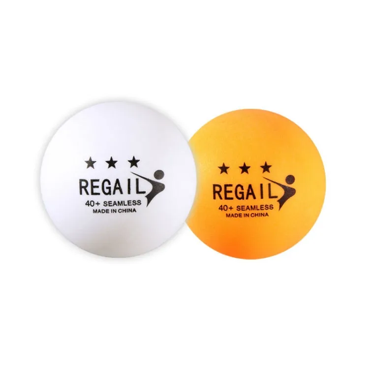 REGAIL 6pcs Training Table Tennis, Model: Dual Suction (Yellow)