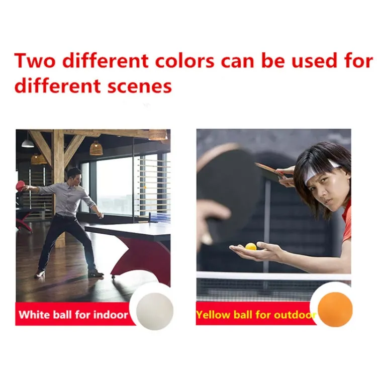 REGAIL 6pcs Training Table Tennis, Model: Dual Suction (Yellow)