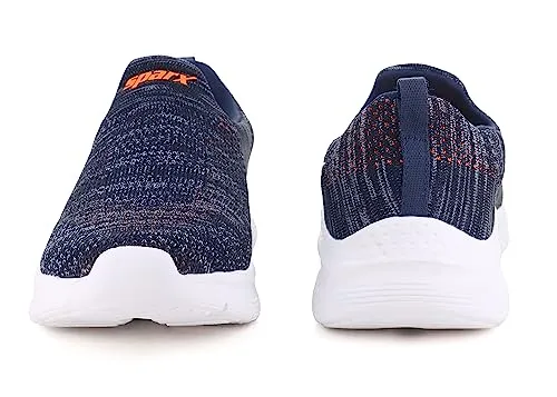 Sparx Men Navy Blue Neon Orange Sports Shoes