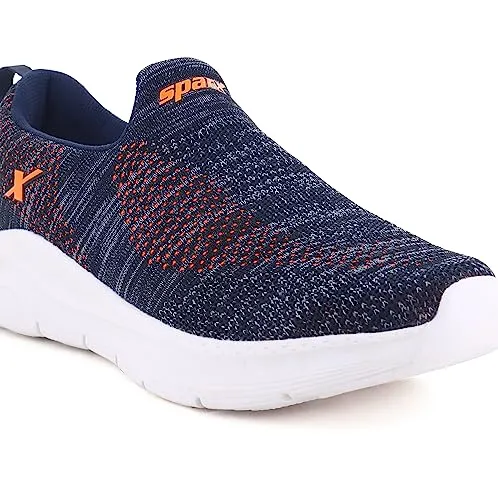 Sparx Men Navy Blue Neon Orange Sports Shoes