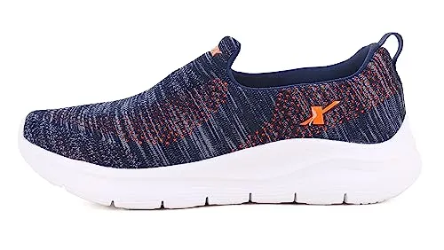 Sparx Men Navy Blue Neon Orange Sports Shoes