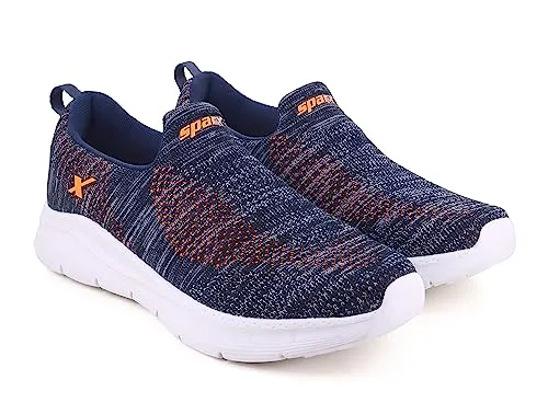 Sparx Men Navy Blue Neon Orange Sports Shoes