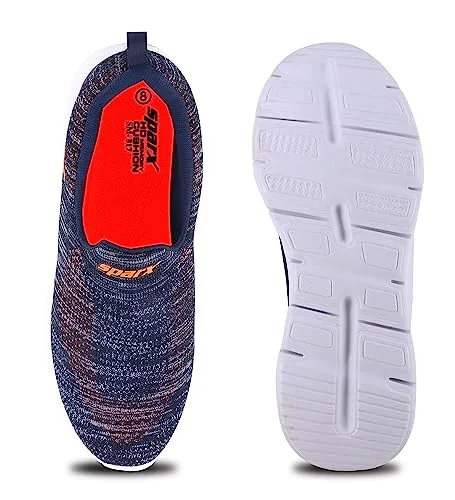 Sparx Men Navy Blue Neon Orange Sports Shoes